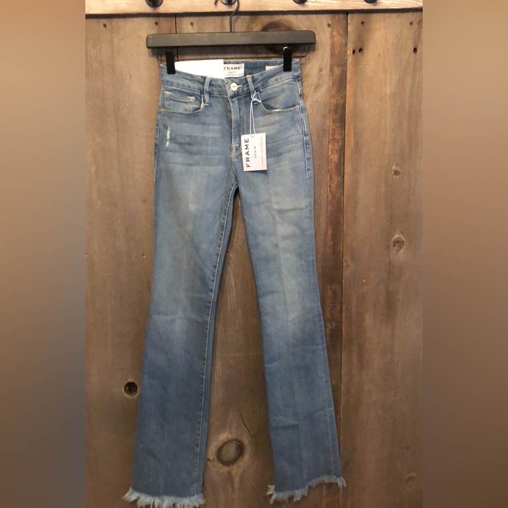 Frame Denim Le Mini Bootcut in Le Freak Blue Wash Size 24